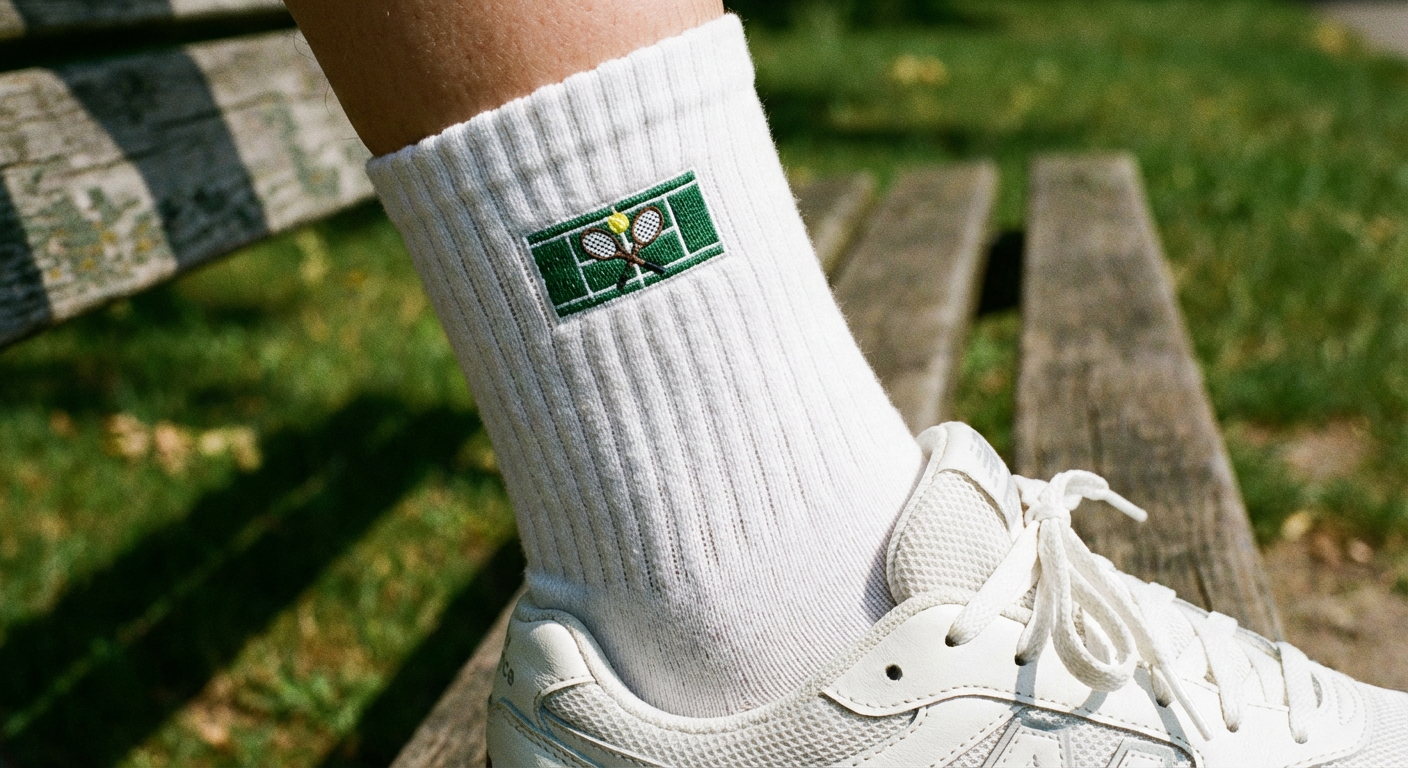 Bestickte Sportsocken