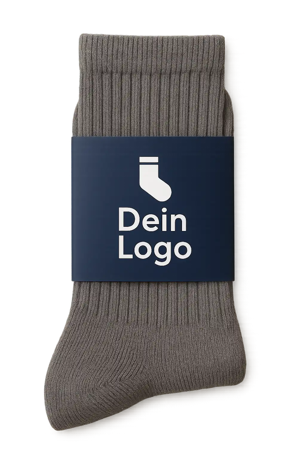 Socken mit individueller Banderole und Logo